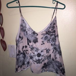 Crop top with flower